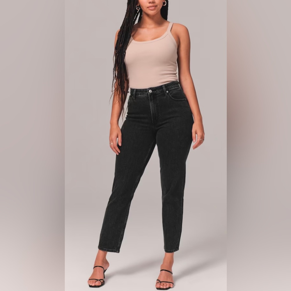 Abercrombie curve love mom jeans